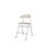 Stol Embrace 4-ben SH54 cm stort sete sølv ben
