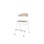 Stol Embrace BX 4-ben SH54 cm stort sete hvite ben