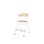 Stol Embrace BX 4-ben SH54 cm stort sete hvite ben