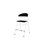 Stol Embrace BX 4-ben SH54 cm stort sete hvite ben