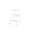 Stol Embrace BX 4-ben SH54 cm stort sete hvite ben