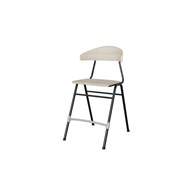Stol Embrace BX 4-ben SH54 cm stort sete svarte ben