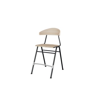 Stol Embrace BX 4-ben SH54 cm stort sete svarte ben