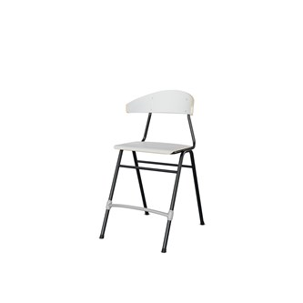 Stol Embrace BX 4-ben SH54 cm stort sete svarte ben