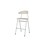 Stol Embrace 4-ben SH65 cm stort sete sølv ben