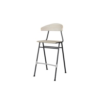 Stol Embrace BX 4-ben SH65 cm stort sete svarte ben