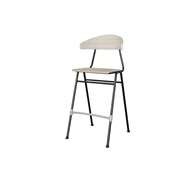 Stol Embrace BX 4-ben SH65 cm stort sete svarte ben