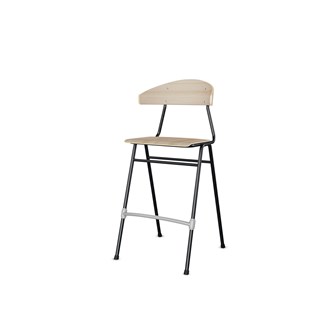 Stol Embrace BX 4-ben SH65 cm stort sete svarte ben