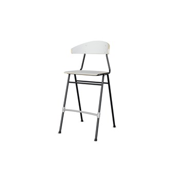 Stol Embrace BX 4-ben SH65 cm stort sete svarte ben