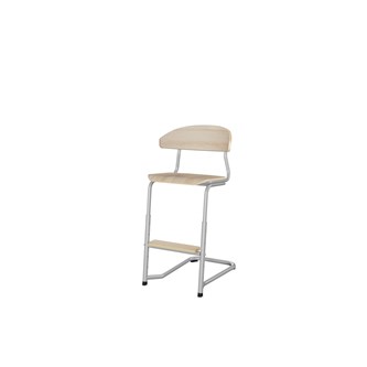 Stol Embrace C-stativ SH45/63 cm mellomstort sete sølv stativ