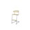 Stol Embrace C-stativ SH45/63 cm mellomstort sete sølv stativ