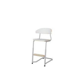 Stol Embrace C-stativ SH45/63 cm mellomstort sete sølv stativ