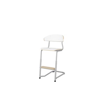 Stol Embrace C-stativ SH45/63 cm mellomstort sete sølv stativ