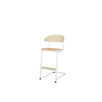 Stol Embrace BX C-stativ SH45/63 cm mellomstort sete hvitt stativ