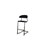 Stol Embrace BX C-stativ SH45/63 cm mellomstort sete svart stativ