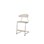 Stol Embrace C-stativ SH45/63 cm stort sete sølv stativ
