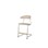 Stol Embrace C-stativ SH45/63 cm stort sete sølv stativ