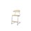 Stol Embrace C-stativ SH45/63 cm stort sete sølv stativ