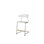 Stol Embrace C-stativ SH45/63 cm stort sete sølv stativ