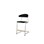 Stol Embrace C-stativ SH45/63 cm stort sete sølv stativ