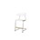 Stol Embrace C-stativ SH45/63 cm stort sete sølv stativ
