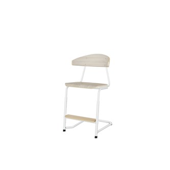 Stol Embrace BX C-stativ SH45/63 cm stort sete hvitt stativ