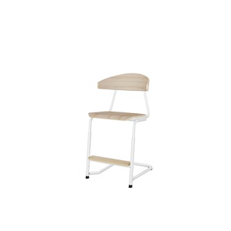 Stol Embrace BX C-stativ SH45/63 cm stort sete hvitt stativ