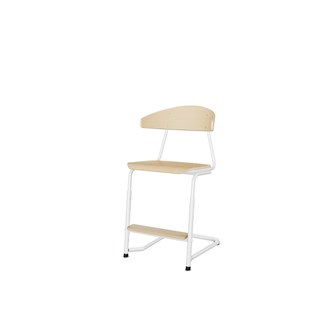 Stol Embrace BX C-stativ SH45/63 cm stort sete hvitt stativ