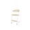 Stol Embrace BX C-stativ SH45/63 cm stort sete hvitt stativ