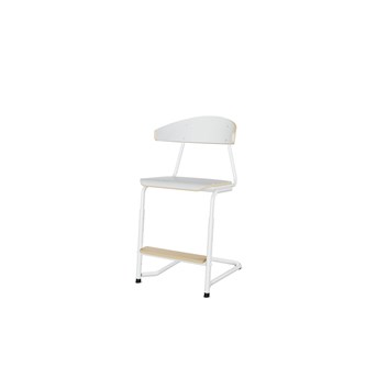 Stol Embrace BX C-stativ SH45/63 cm stort sete hvitt stativ