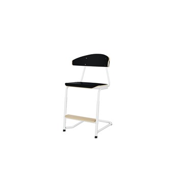 Stol Embrace BX C-stativ SH45/63 cm stort sete hvitt stativ