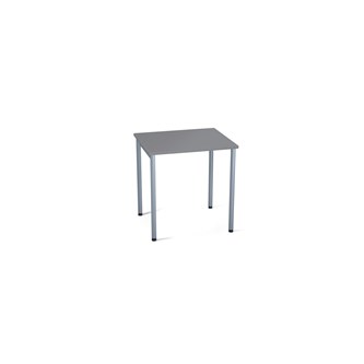Bord Multiflex FSC BX HPL 70x60xH72 cm, sølvfarget understell, skuffeskinner