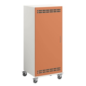 Norden madrasskap med hjul B140 D62 H160 hvit