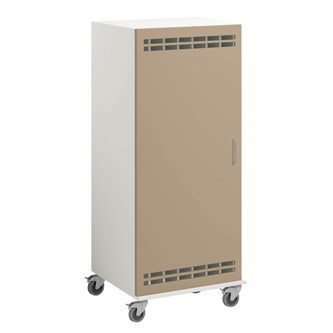 Norden madrasskap med hjul B140 D62 H160 hvit