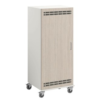 Norden madrasskap med hjul B140 D62 H160 hvit