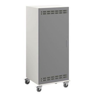 Norden madrasskap med hjul B140 D62 H160 hvit