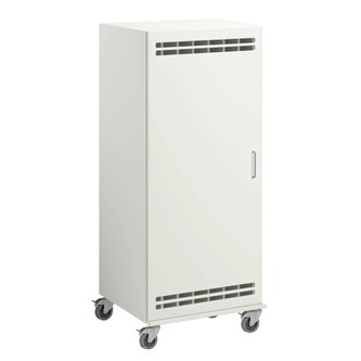 Norden madrasskap med hjul B140 D62 H160 hvit