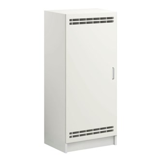 Norden madrasskap med sokkel B140 D62 H160 hvit