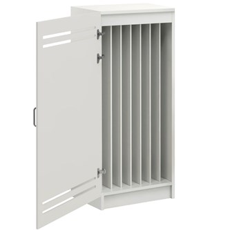 Norden madrasskap med sokkel B140 D62 H160 hvit