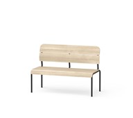 Adapt benk med rygg i kryssfiner SH 45 cm
