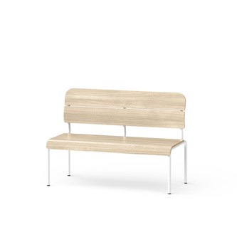 Adapt benk med rygg i kryssfiner SH 45 cm
