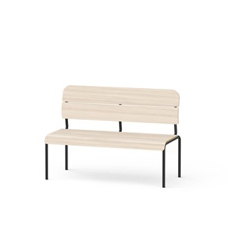 Adapt benk med rygg i kryssfiner SH 45 cm