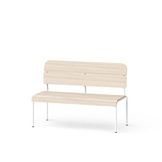 Adapt benk med rygg i kryssfiner SH 45 cm