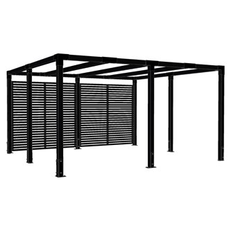 Cubic Pergola med gjerde