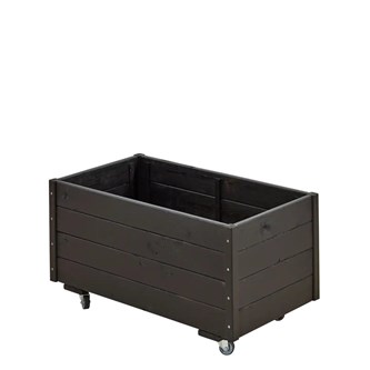 Basic blomsterkasse med hjul 88x48x47 cm