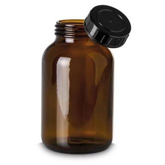 Flaske 300 ml brunt glass med skrukork