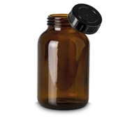 Flaske 300 ml brunt glass med skrukork