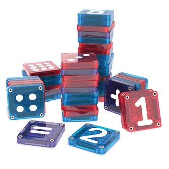 Magna-Tiles lær tall 56 deler