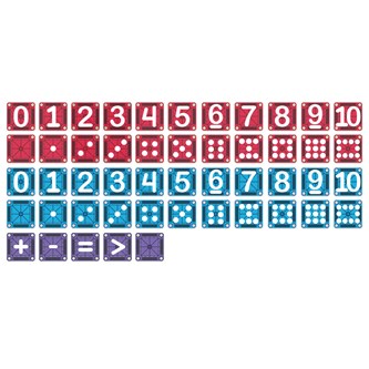 Magna-Tiles lær tall 56 deler