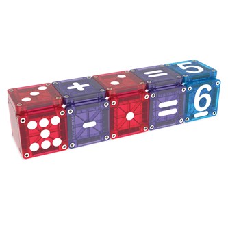 Magna-Tiles lær tall 56 deler